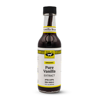 Singing Dog Vanilla Organic Pure Vanilla Extract w/ Whole Organic Vanilla Bean