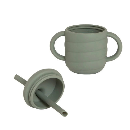 all4ella Silicone Sippy Cup with Straw