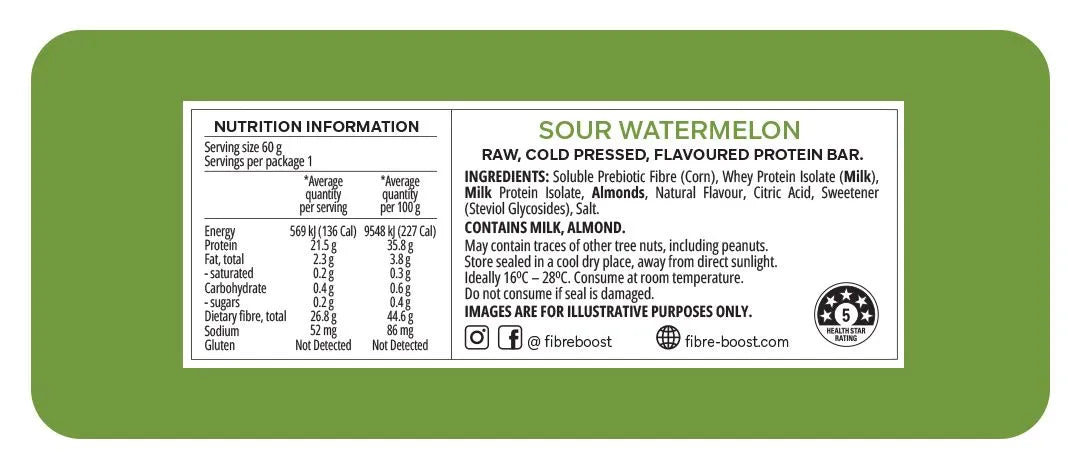 Fibre Boost Sour Grape Protein Bar