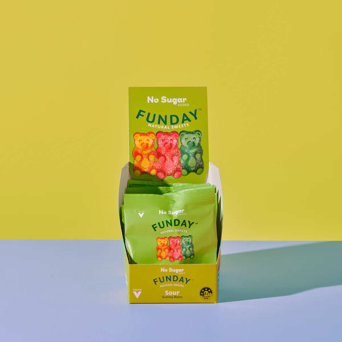 Funday Natural Sweets Gummy Bears Sour Vegan