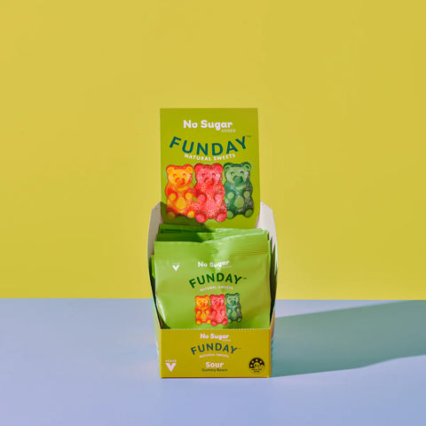 Funday Natural Sweets Gummy Bears Sour Vegan