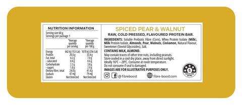 Fibre Boost Spiced Pear & Walnut Protein Bar