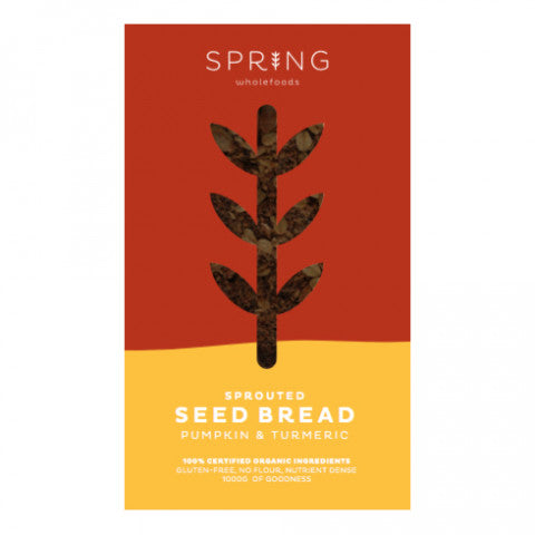 Spring Wholefoods Sprouted Seed Bread Pumpkin & Turmeric