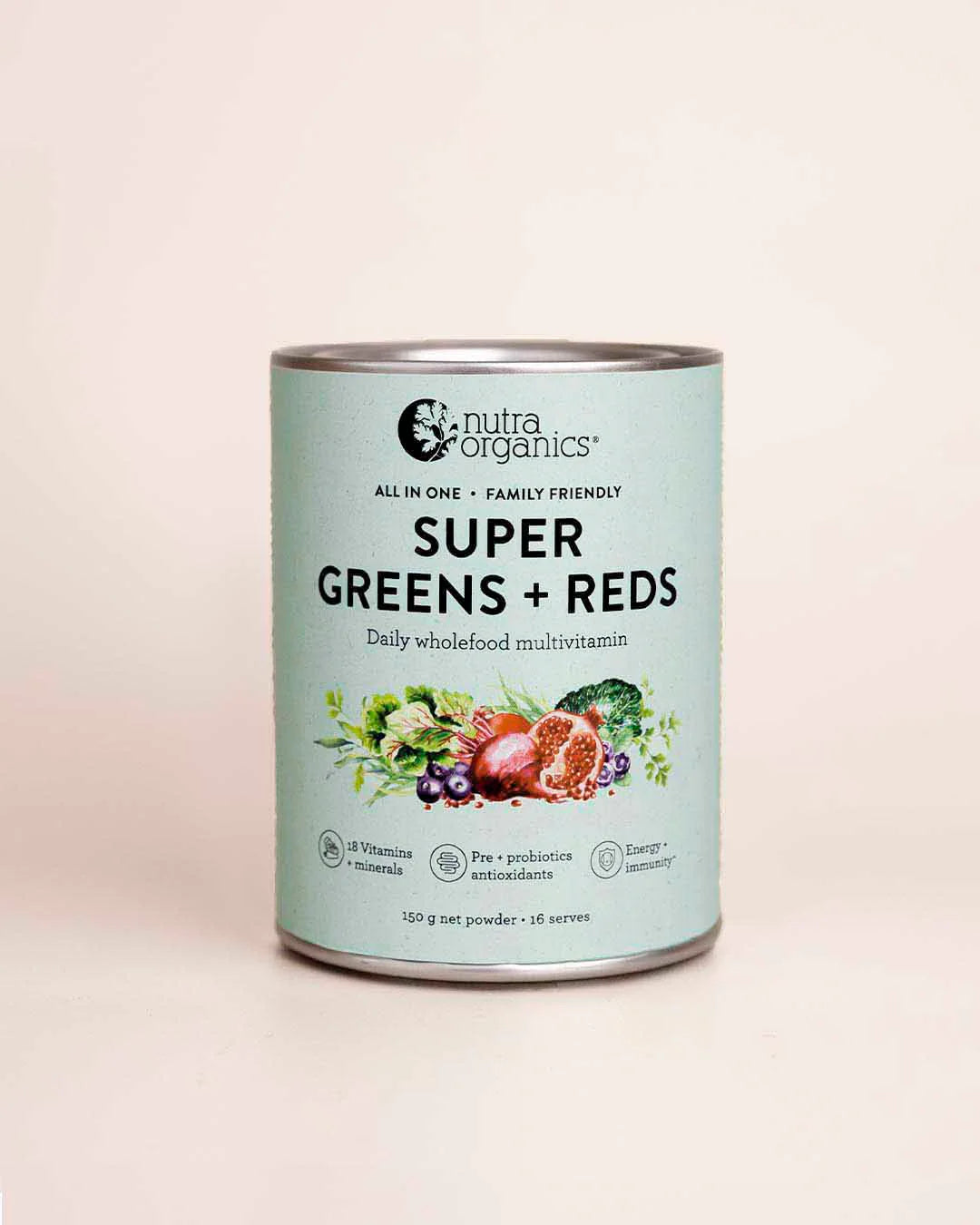 Nutra Organics Super Greens + Reds