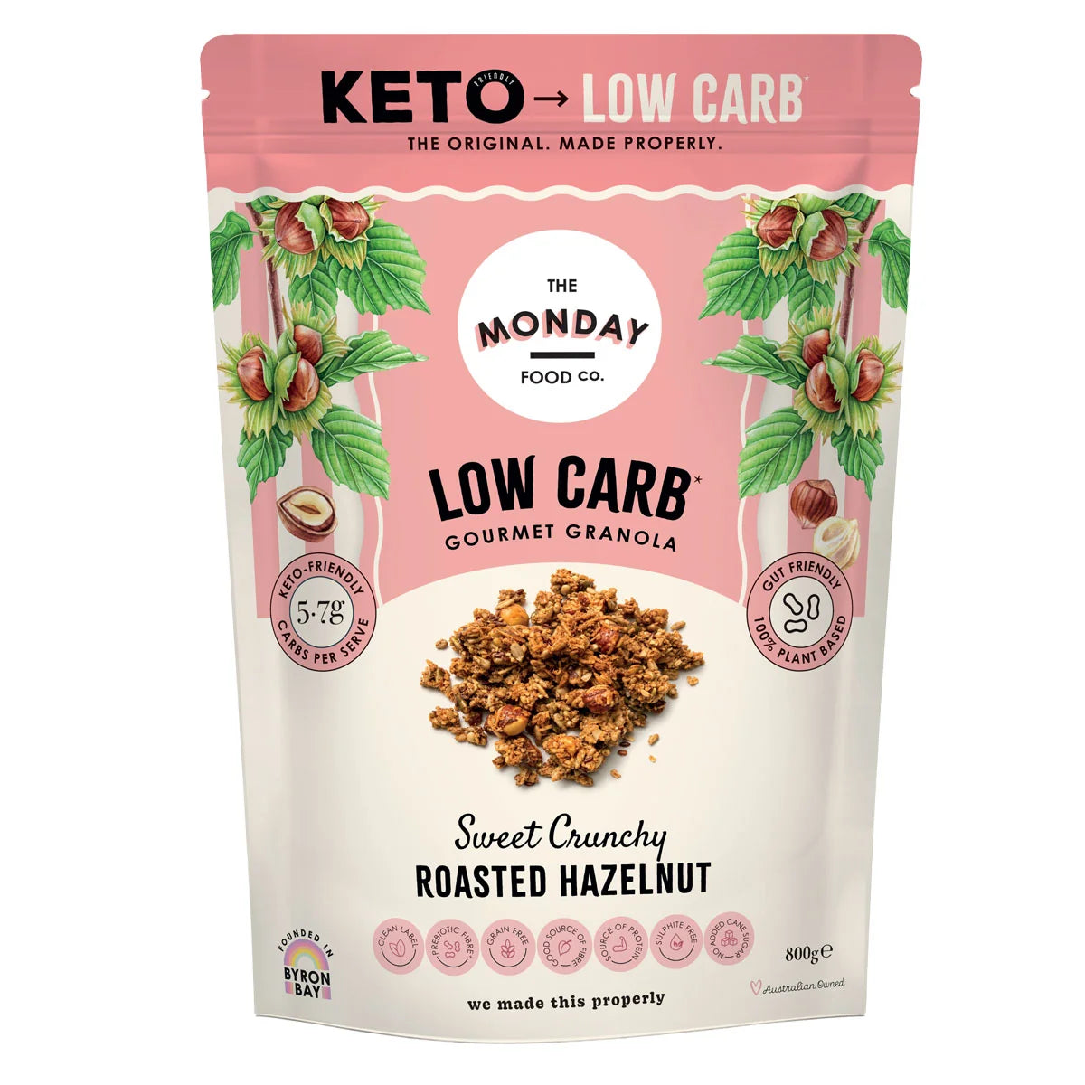 The Monday Food Co. Keto Granola Crunchy Roast Hazelnut