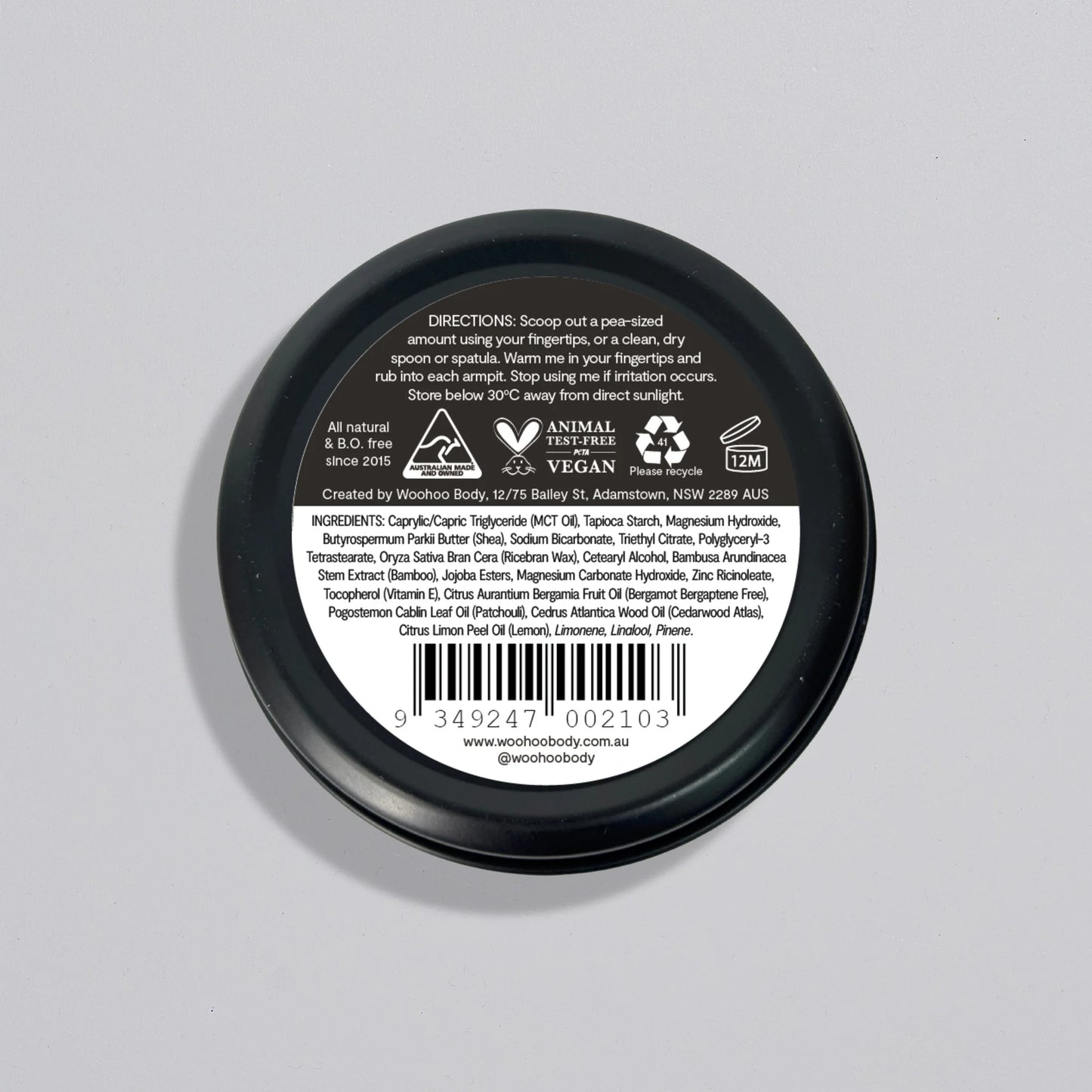 Woohoo Deodorant Extra Strength (Tux)