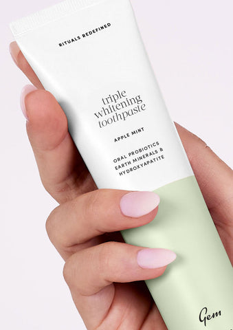 Gem Triple Whitening Toothpaste Apple Mint