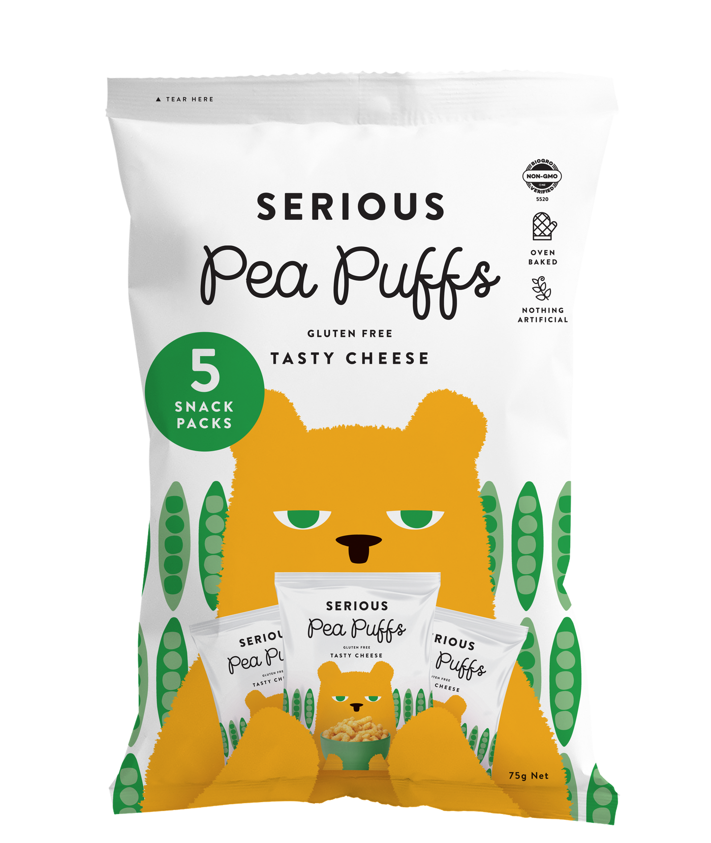 Serious Pea Puffs (Tasty Cheese)