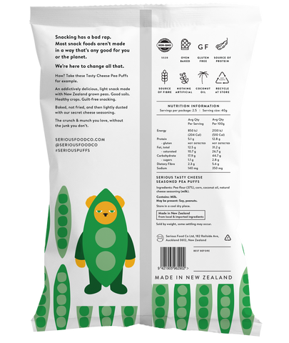Serious Pea Puffs (Tasty Cheese)