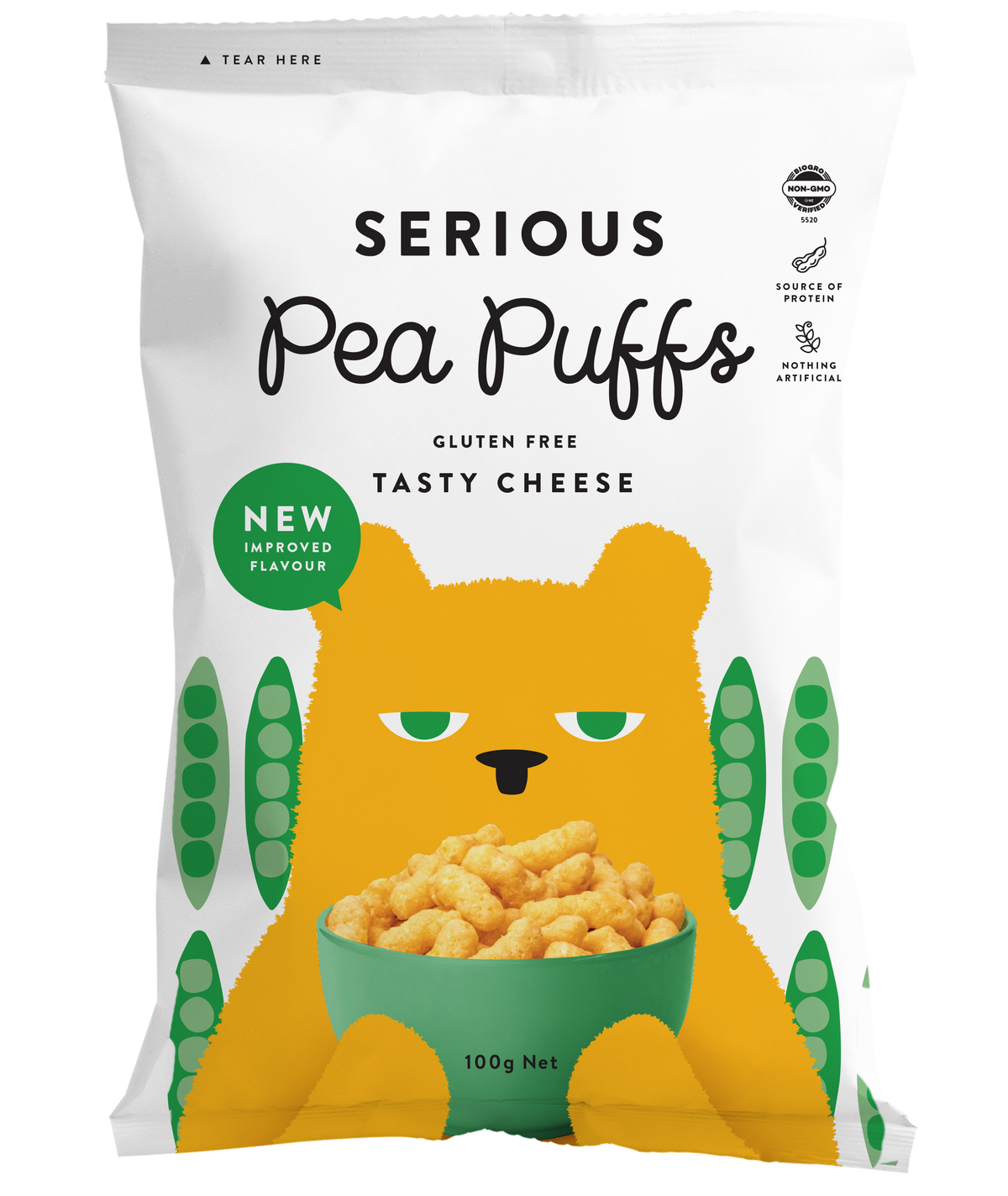 Serious Pea Puffs (Tasty Cheese)