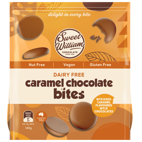 Sweet William Dairy Free Caramel Chocolate Bites