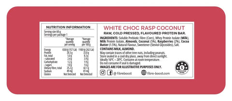 Fibre Boost White Chocolate Raspberry Protein Bar