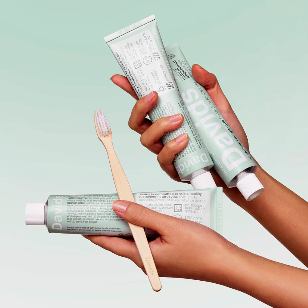 Davids Whitening + Antiplaque Toothpaste (Peppermint)