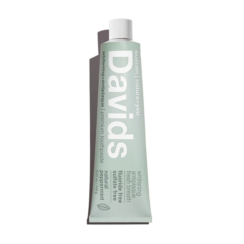 Davids Whitening + Antiplaque Toothpaste (Peppermint)
