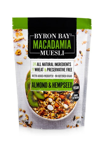 Byron Bay Macadamia Muesli Almond Organic Hemp Seed