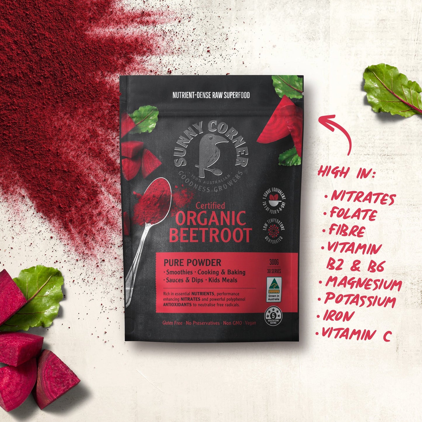 Sunny Corner Organic Beetroot Powder