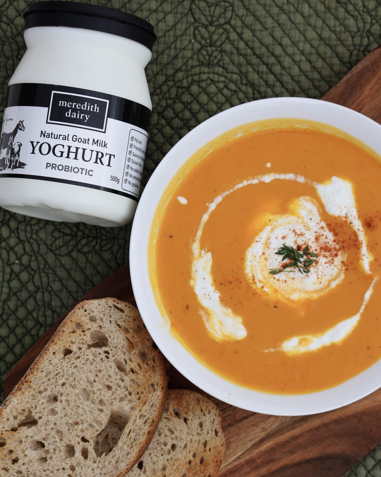 Meredith Dairy Goat Milk Yoghurt (Black Label)