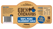 Eden Orchards Pure Blueberry Juice