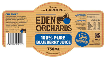Eden Orchards Pure Blueberry Juice