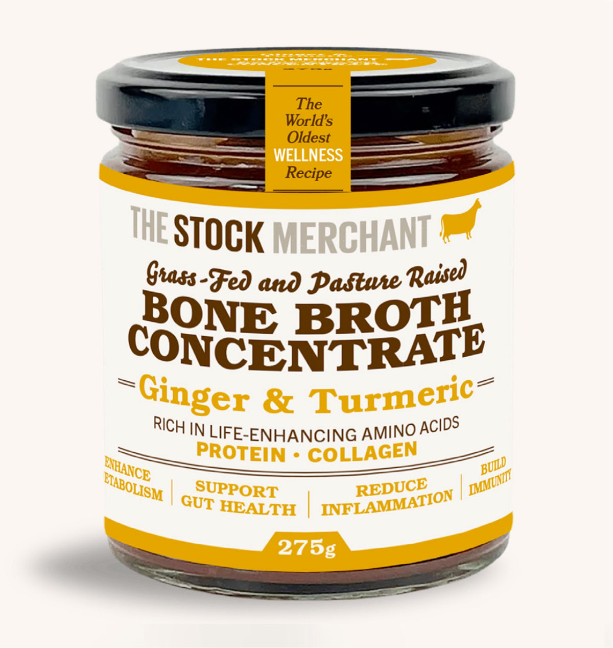 The Stock Merchant Bone Broth Concentrate Ginger & Turmeric
