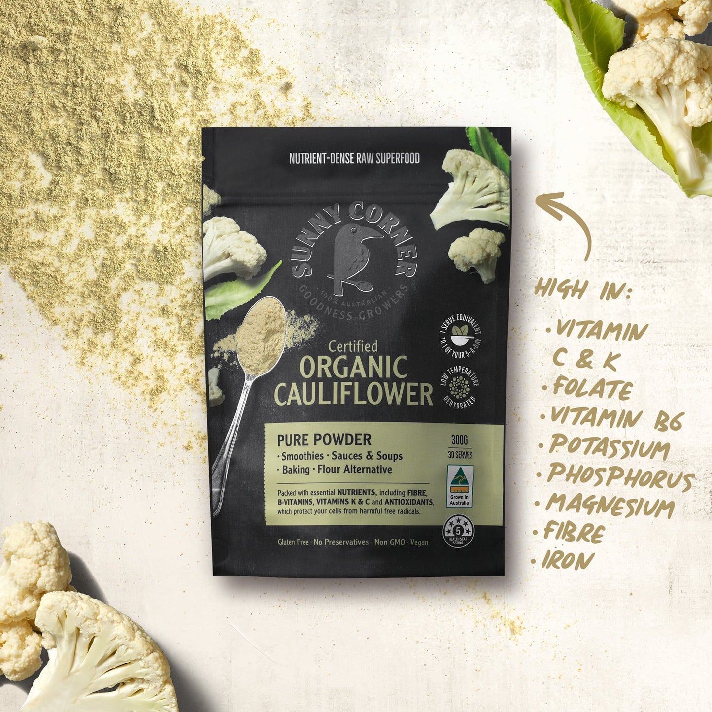 Sunny Corner Organic Cauliflower Powder
