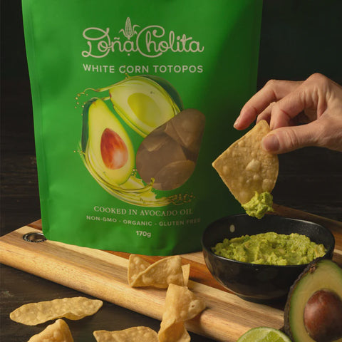 Dona Cholita Avocado Oil White Corn Tortilla Chips