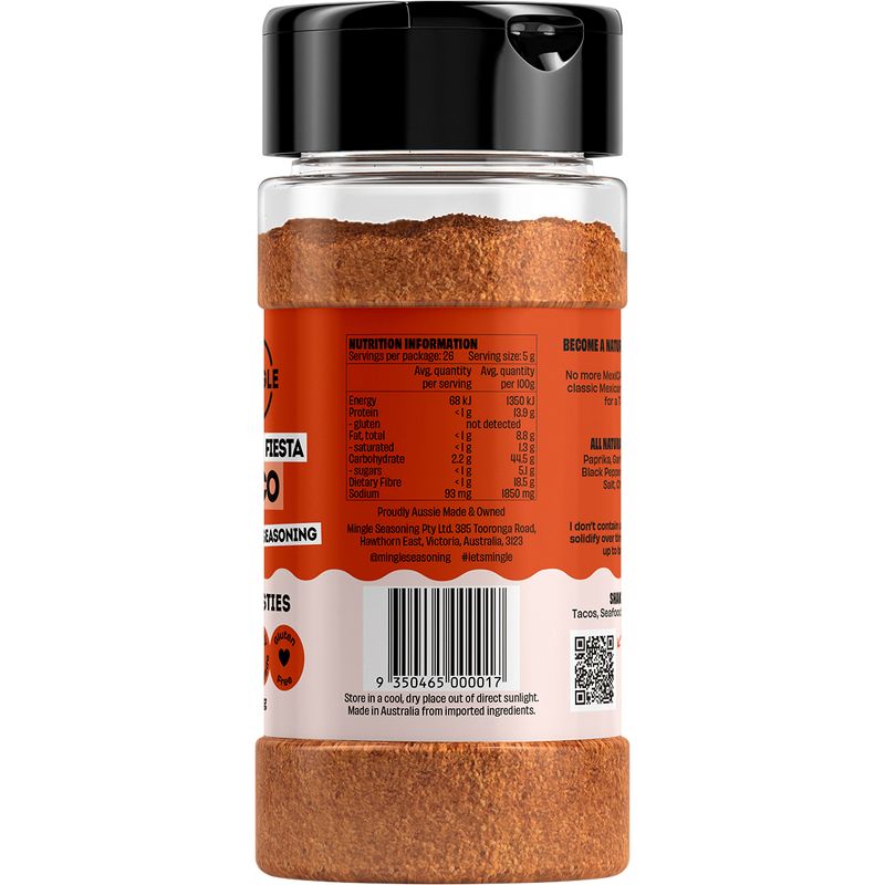Mingle Mexican Fiesta Taco All Natural Seasoning