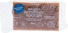 Natural Value Walnut Scrubber Sponge
