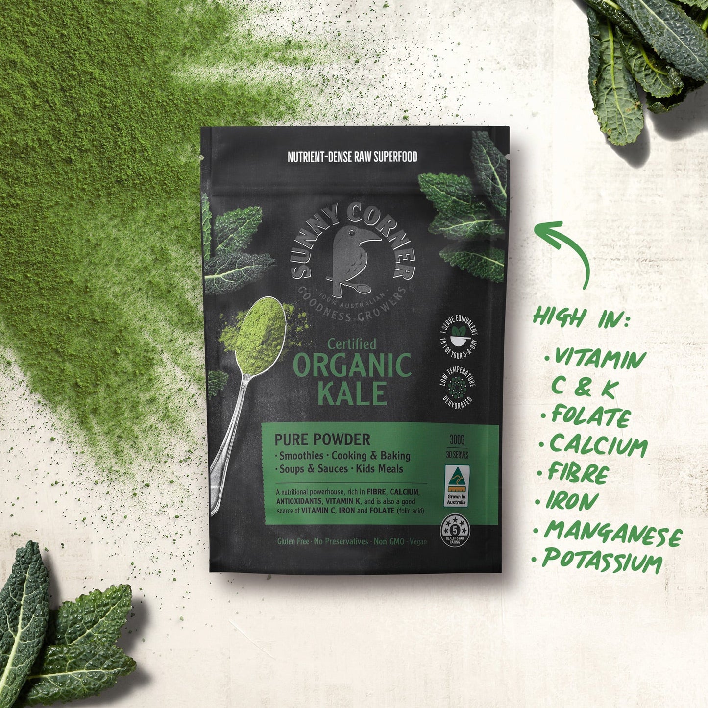 Sunny Corner Organic Kale Powder
