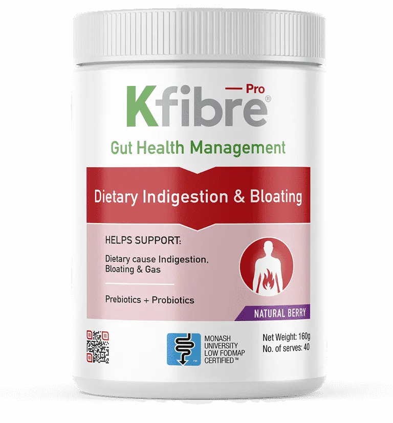 Kfibre Pro Dietary Indigestion & Bloating Natural Berry