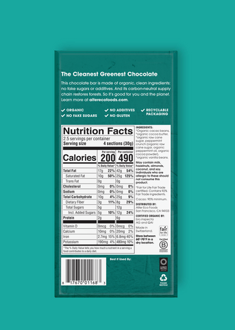 Alter Eco Organic Mint Blackout (90%) Chocolate