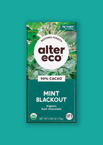 Alter Eco Organic Mint Blackout (90%) Chocolate