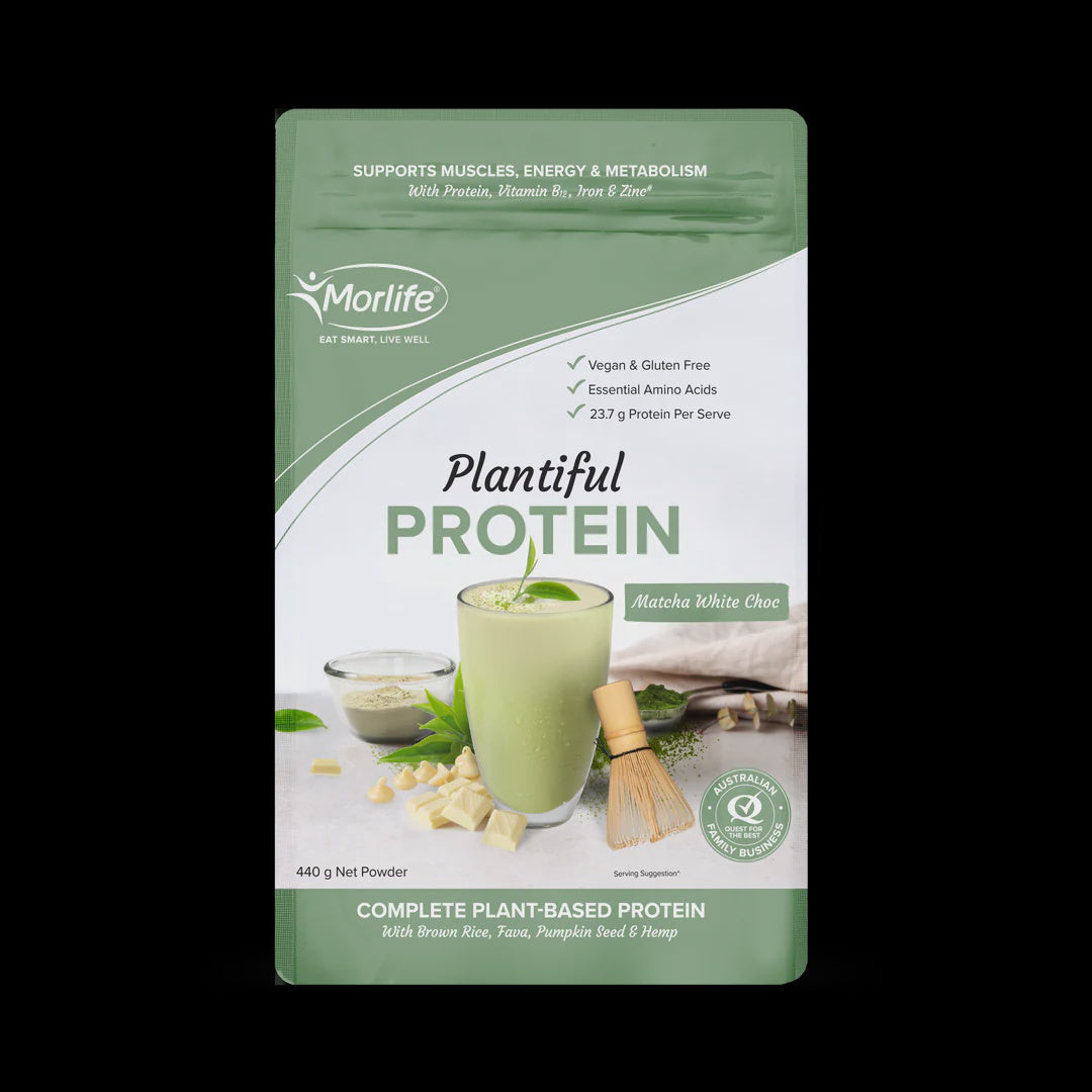 Morlife Plantiful Protein Matcha White Choc