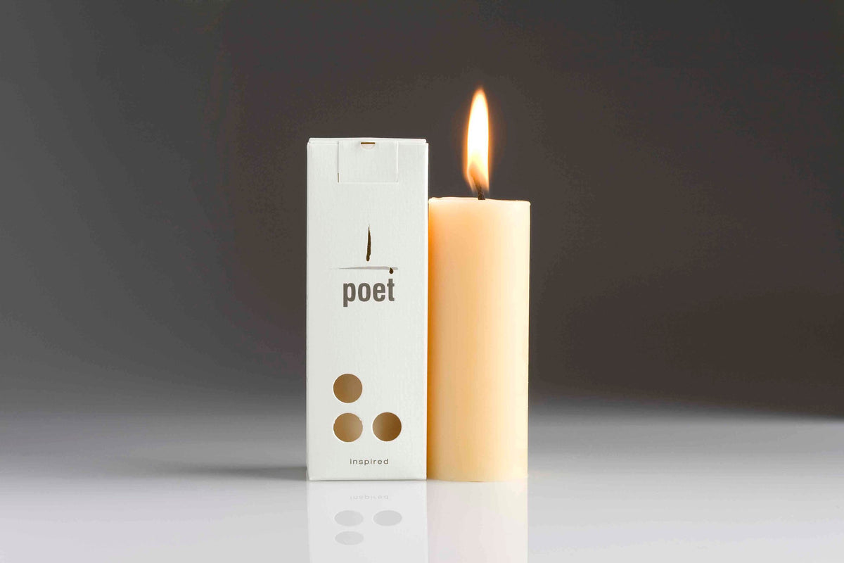 Northern Light Poet Beeswax Pillar Candle