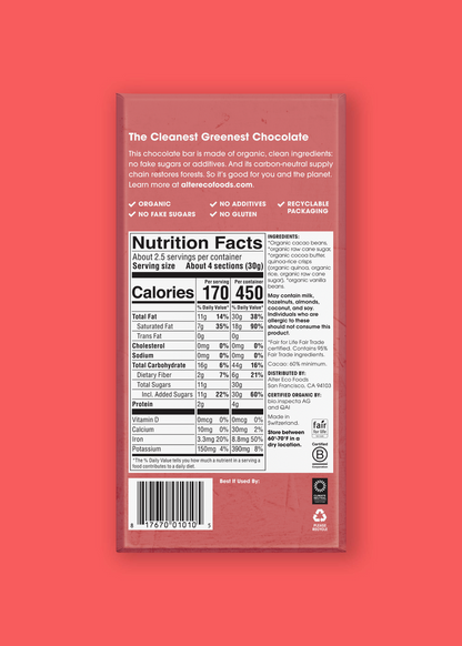 Alter Eco Organic Quinoa Crunch (60%) Chocolate