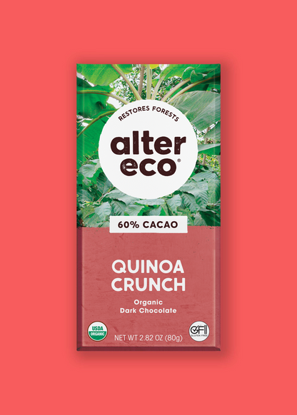 Alter Eco Organic Quinoa Crunch (60%) Chocolate