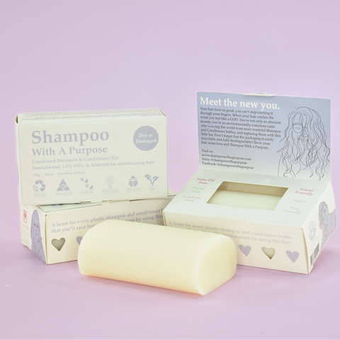 Shampoo with a Purpose Shampoo & Conditioner Bar (Dry or Damaged)