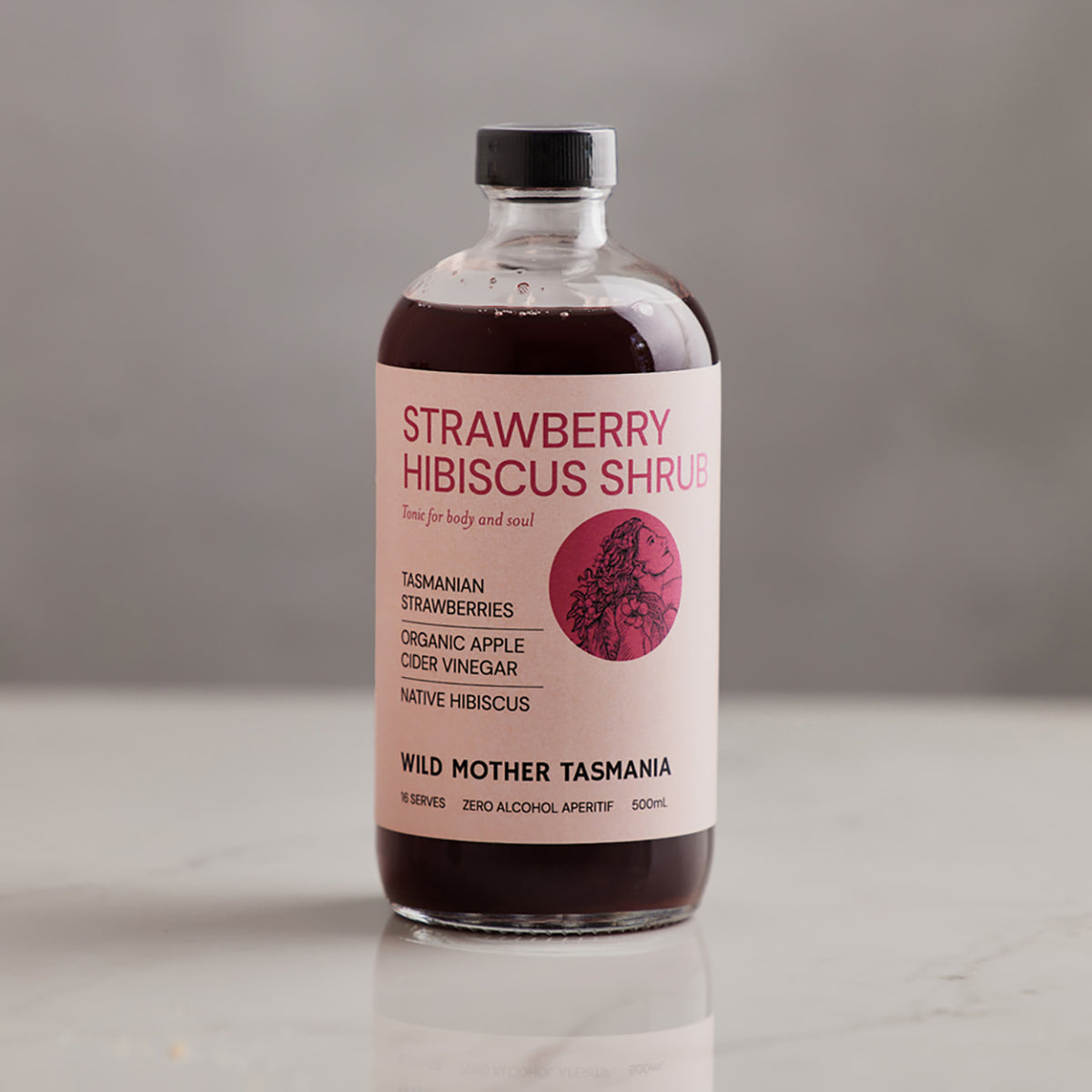Wild Mother Tasmania Strawberry Hibiscus Shrub