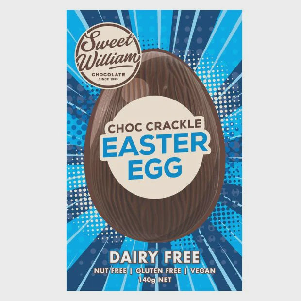 Sweet William Dairy Free Choc Crackle Easter Egg