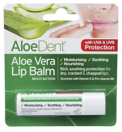 Aloe Dent Lip Balm Aloe Vera With Tea Tree & Lysine