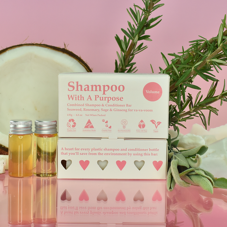 Shampoo with a Purpose Shampoo & Conditioner Bar Volume