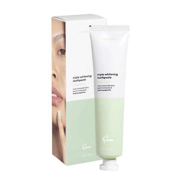 Gem Triple Whitening Toothpaste Crisp Mint