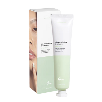 Gem Triple Whitening Toothpaste Crisp Mint