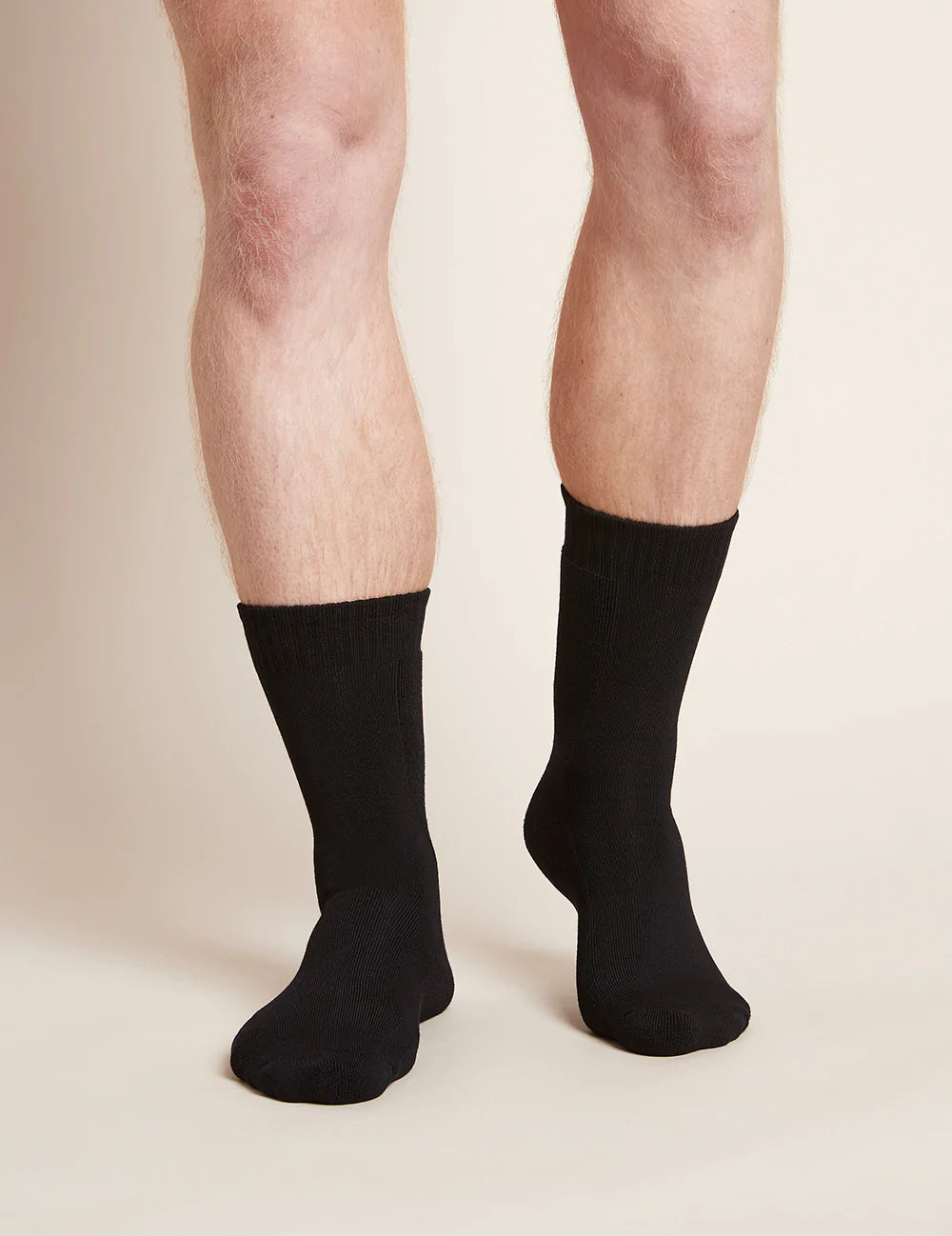 Boody Mens Socks Work/Boot Black 6-11