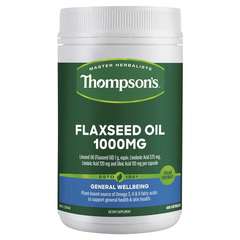 Thompson's Gel-Free Flax Seed Oil 1000mg