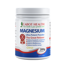Cabot Health Magnesium Ultra Potent Citrus