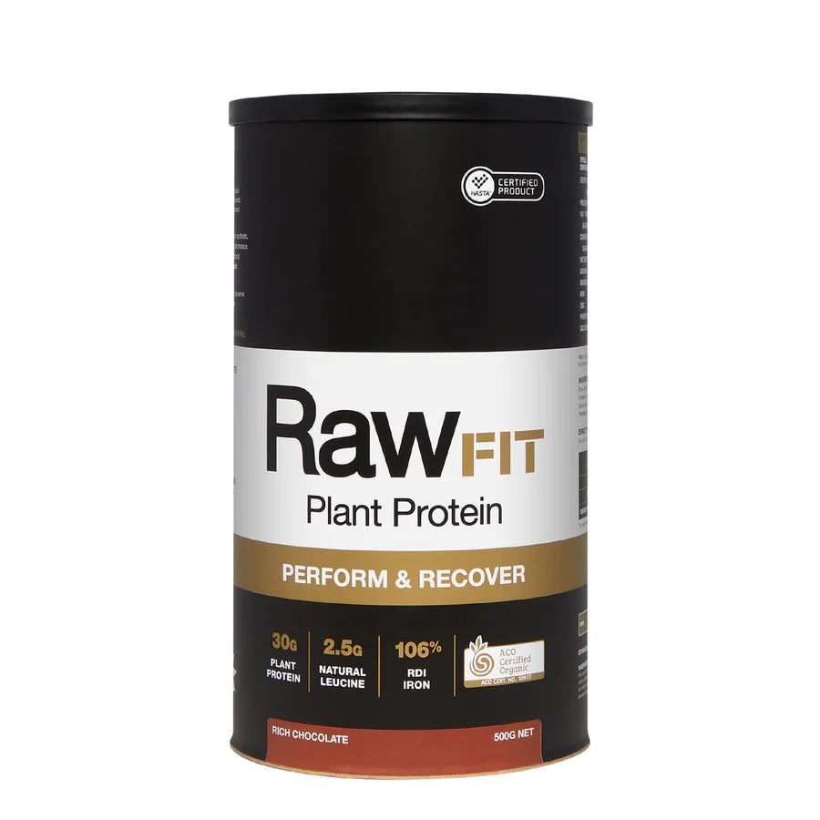 Amazonia RawFit Plant Protein Preform and Recover Rich Chocolate