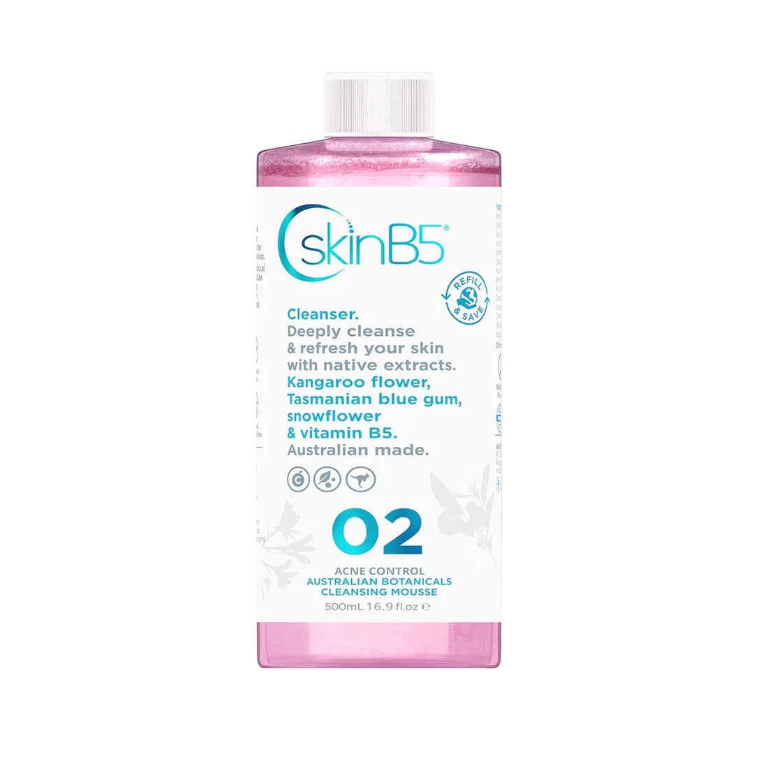 SkinB5 Acne Control Australian Botanicals Cleansing Mousse Refill