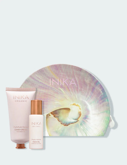 Inika Luminous Siren Hand Cream & Face Oil Set