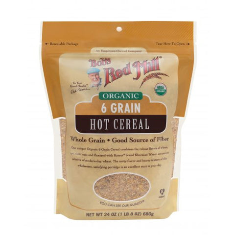 Bob's Red Mill Organic 6 Grain Right Stuff Hot Cereal